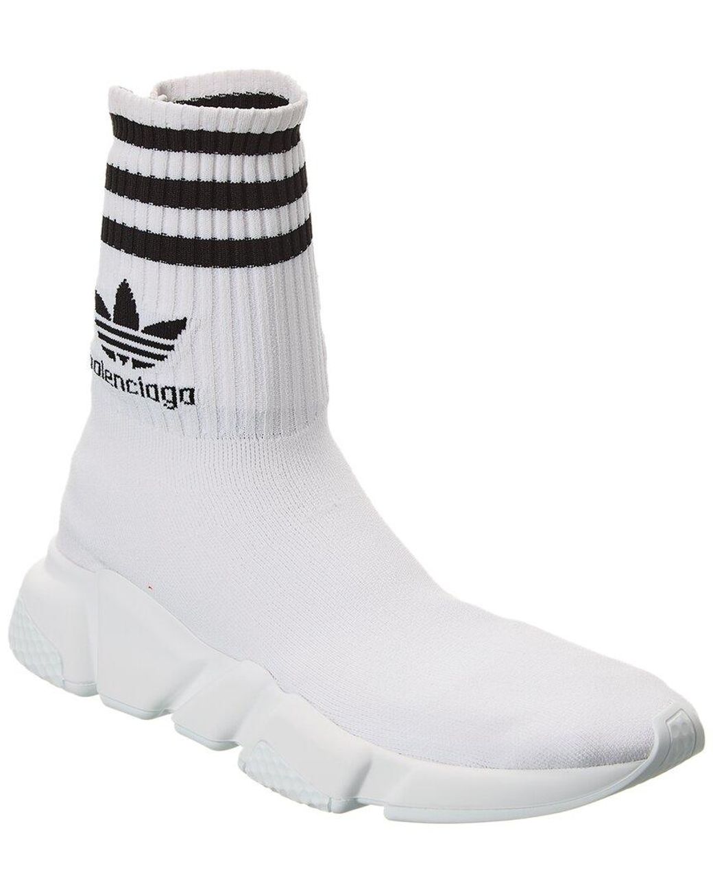 Balenciaga X Adidas Speed Sock Sneaker in White | Lyst