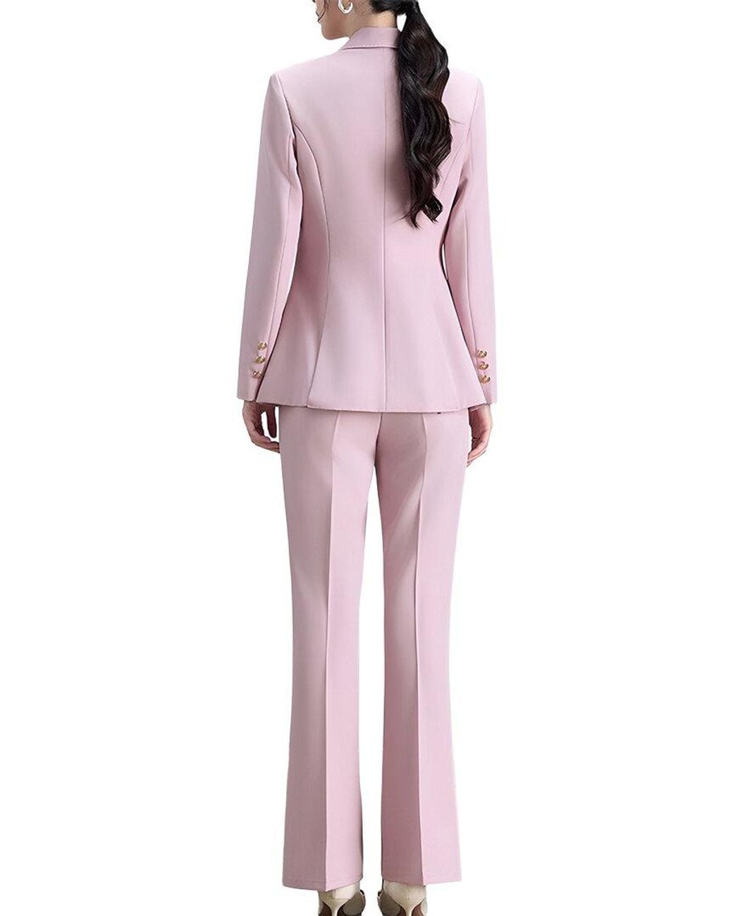 Adelin May Red 2Pc Jacket & Pant Set
