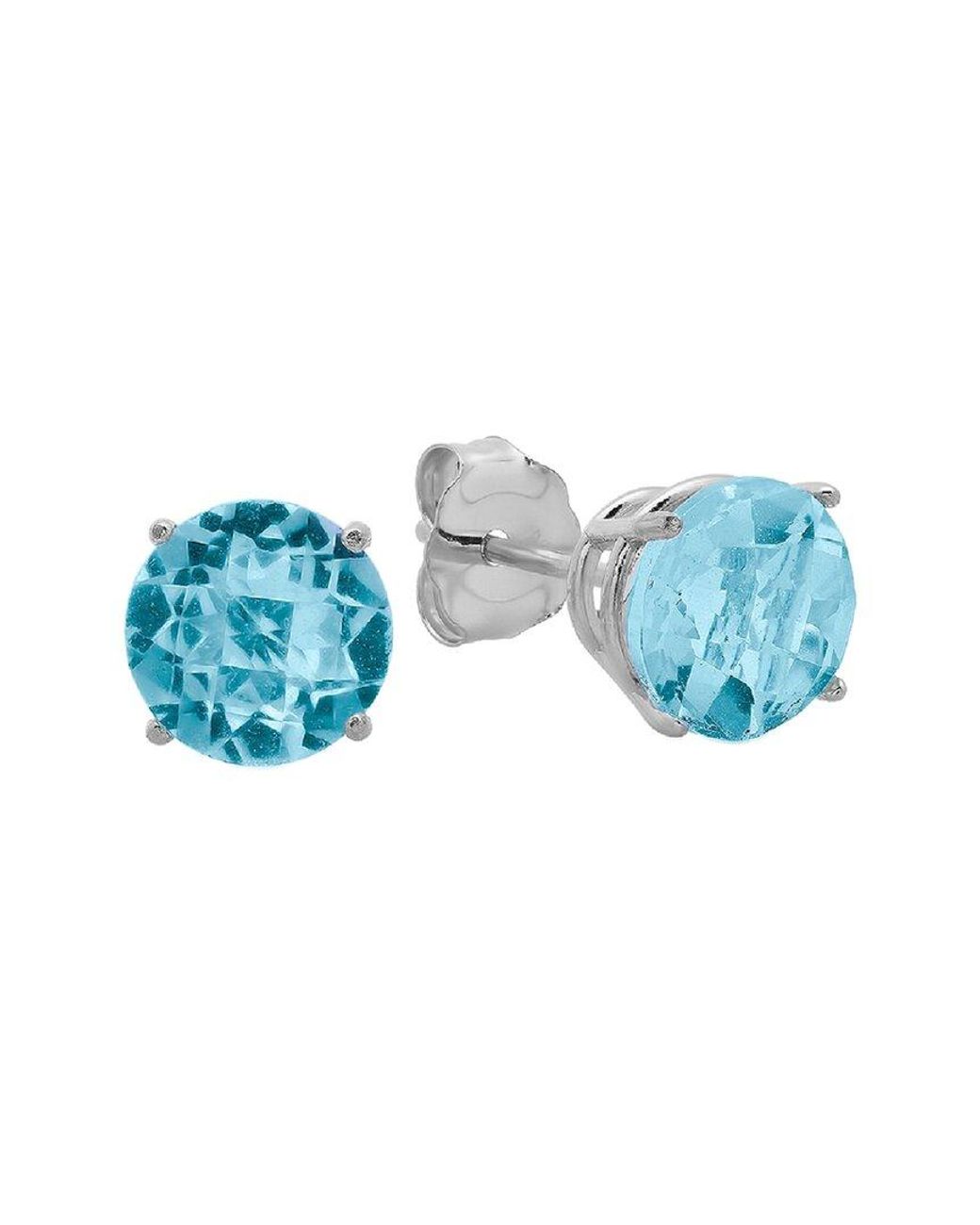 MaxColor 10k 1.80 Ct. Tw. Blue Topaz Studs
