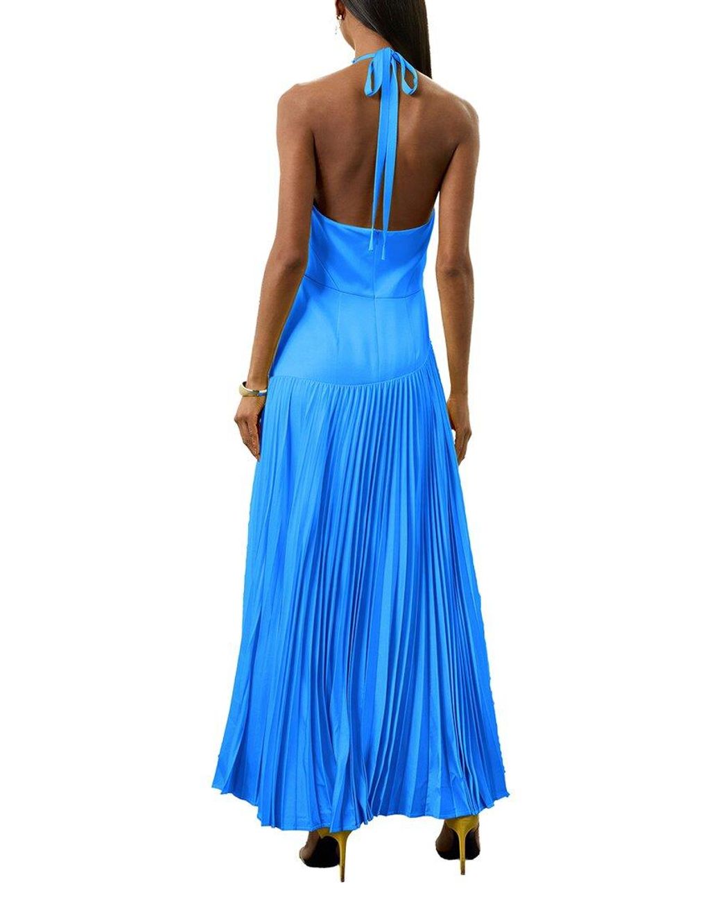 LEON GORI Blue Maxi Dress