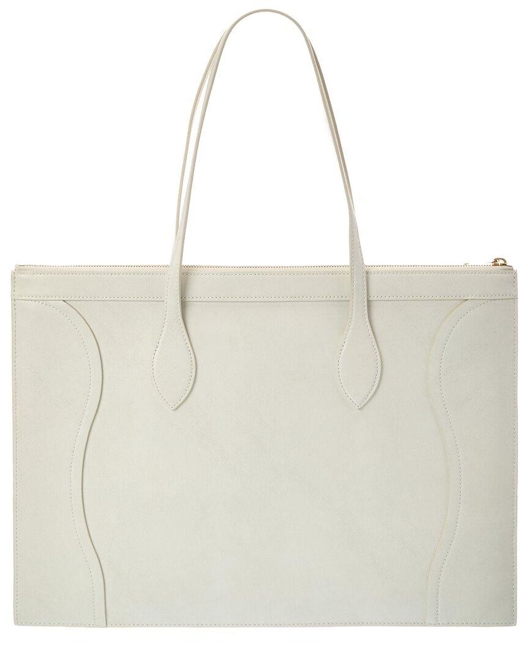 Céline White Leather Tote