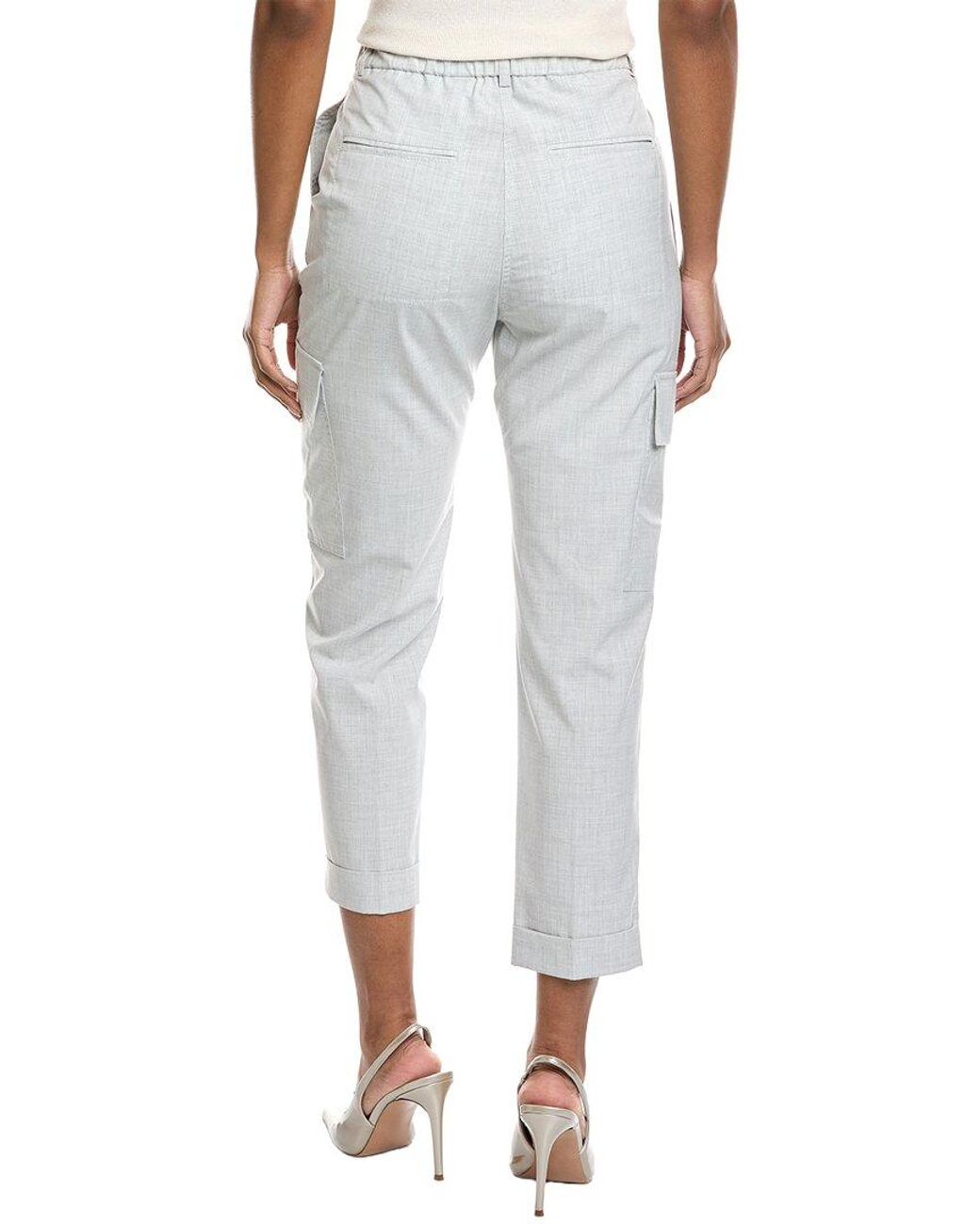 Peserico Gray Cargo Pant