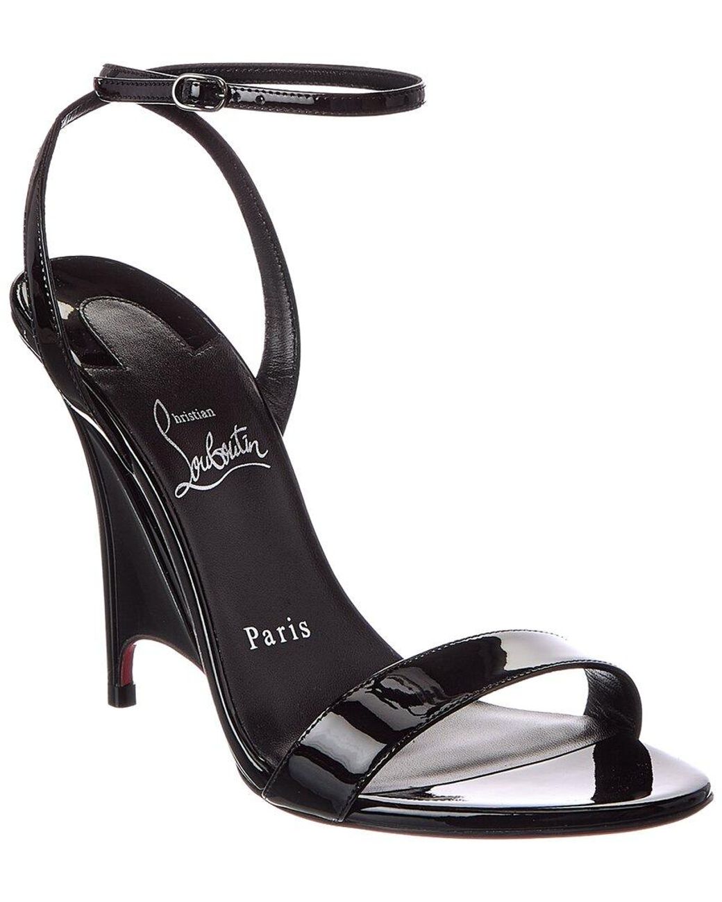 Christian Louboutin Metallic Sofia Z 100 Mm Leather Sandal