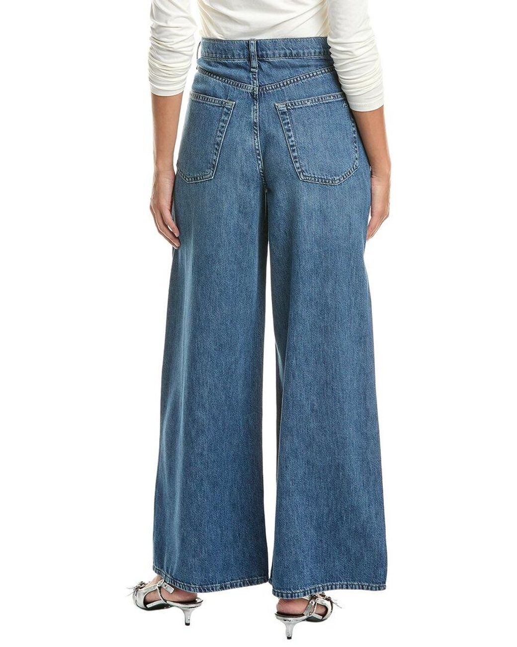 Rag & Bone Blue Serena High-Rise Full Length Jean