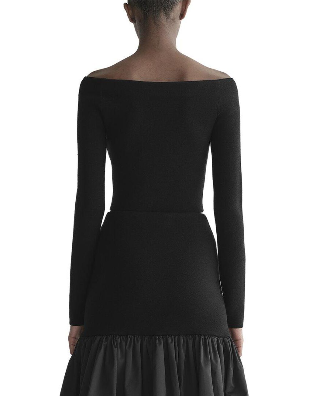 A.L.C. Black Jo Wool-Blend Top