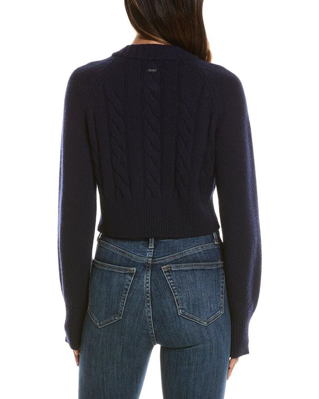 Toccin Black Rita Cropped Wool & Cashmere-Blend Cardigan