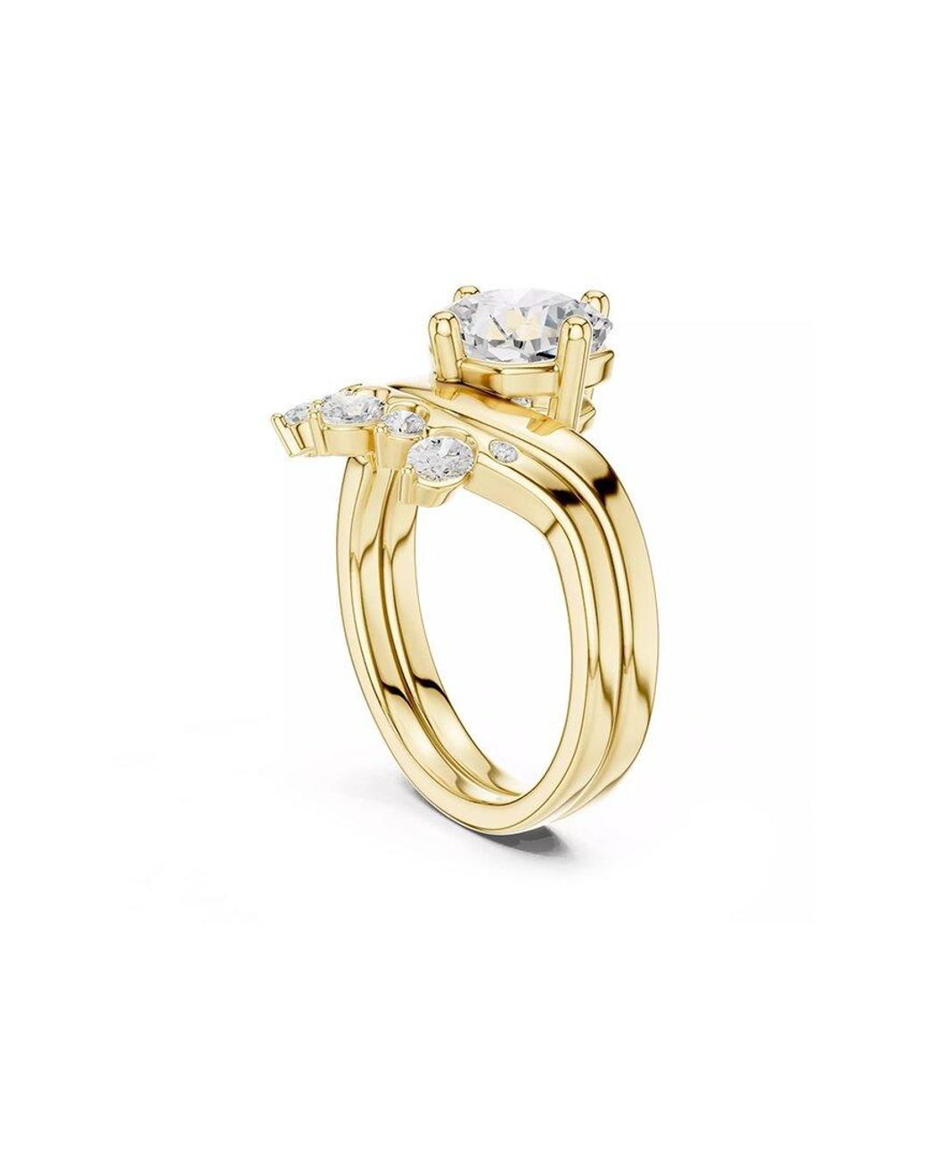 Lab Grown Diamonds Metallic 14K 2.85 Ct. Tw. Lab-Grown Diamond Ring