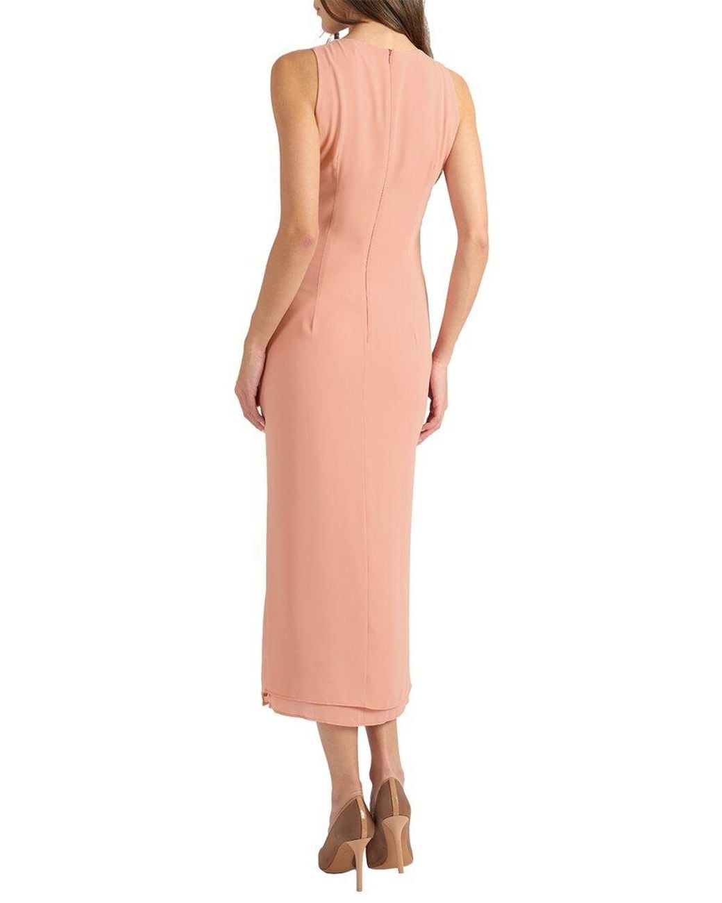 Santorelli Red Tate Midi Dress