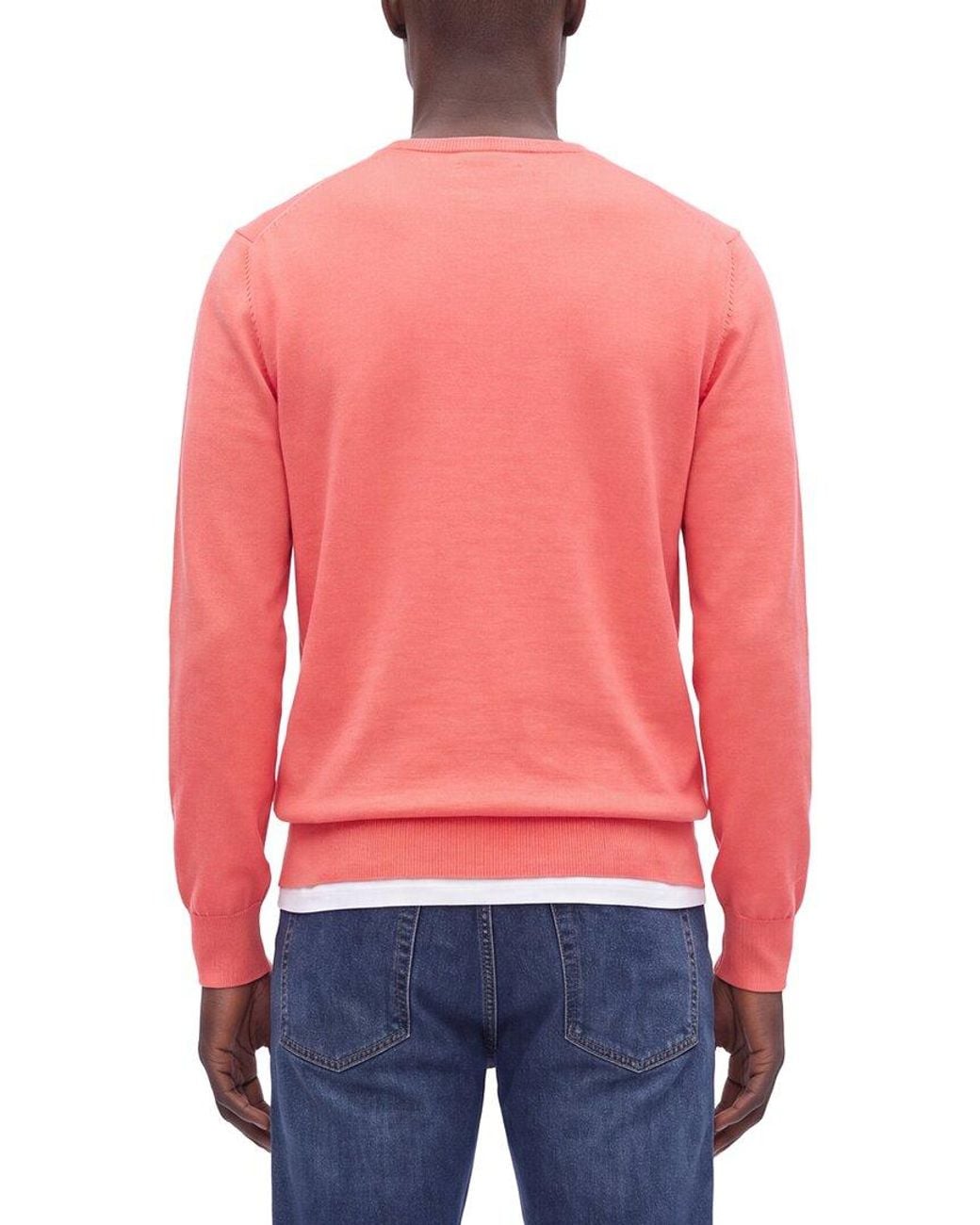 Gran Sasso Red Wool Crewneck Sweater for men