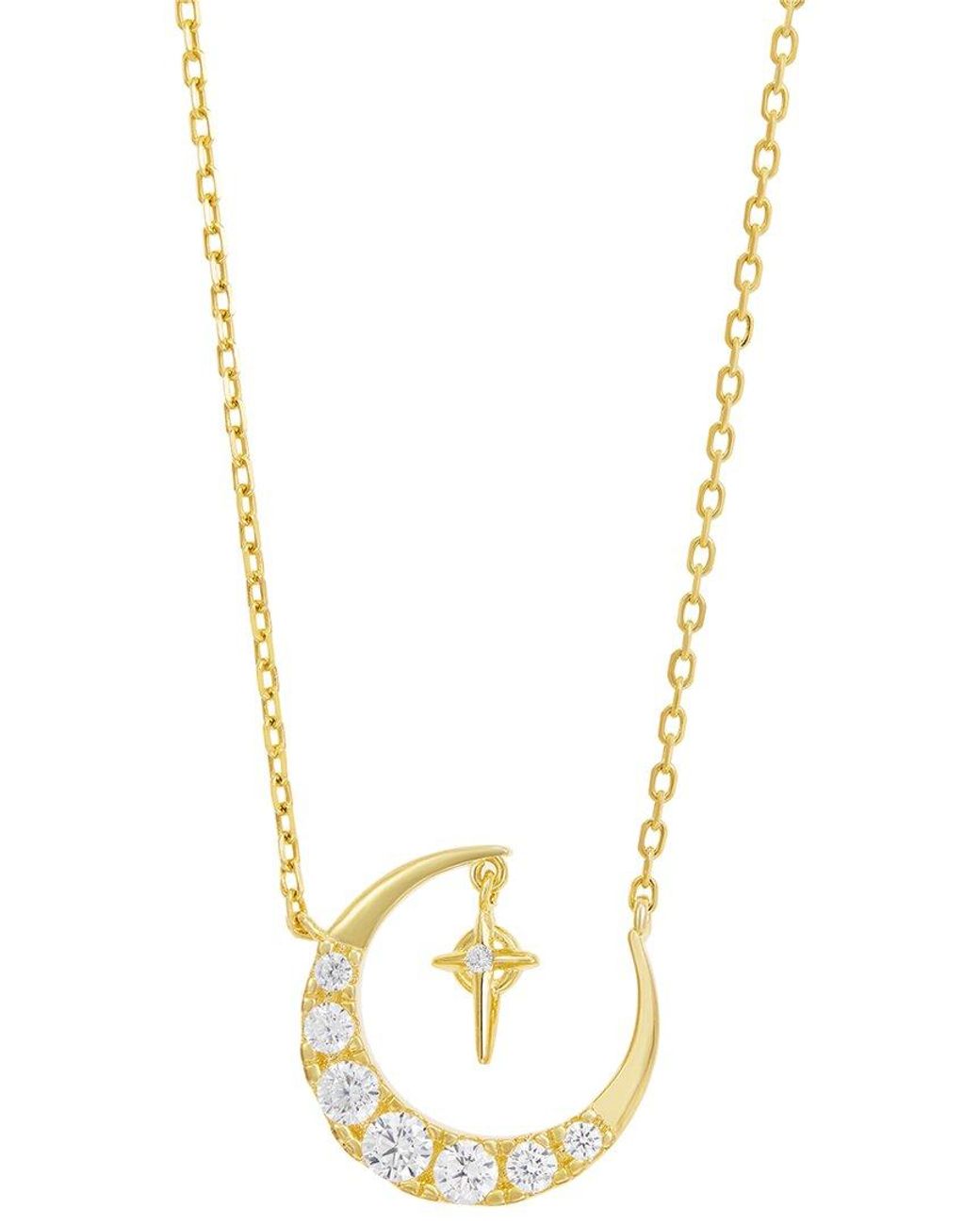 Savvy Cie Metallic Cz Stackable Necklace