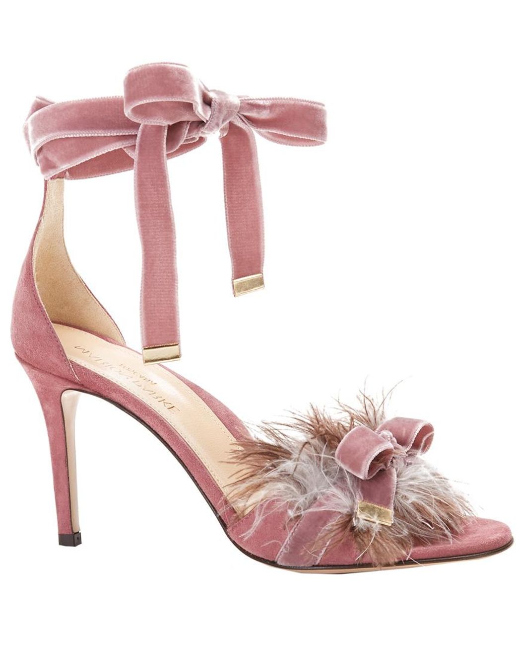 Marion Parke Pink Lainey Suede Sandal