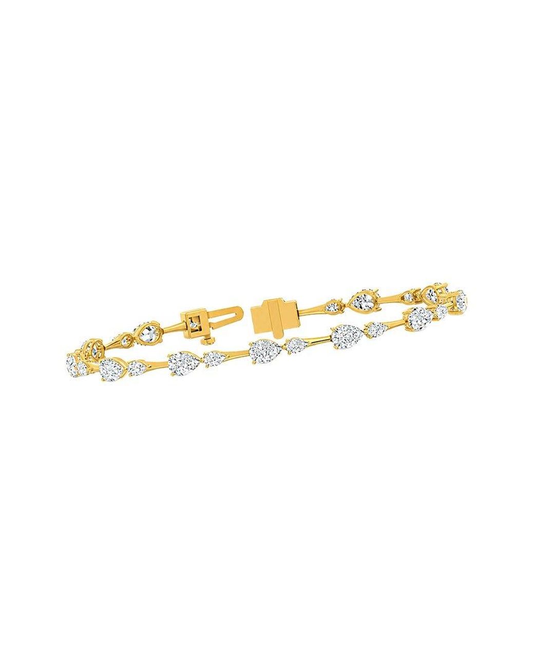 Lab Grown Diamonds White 14K 5.40 Ct. Tw. Lab-Grown Diamond Tennis Bracelet