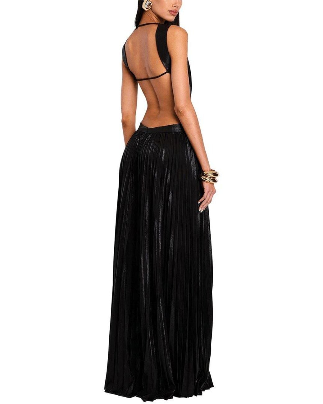 Dilireba Black Embellished Maxi Dress