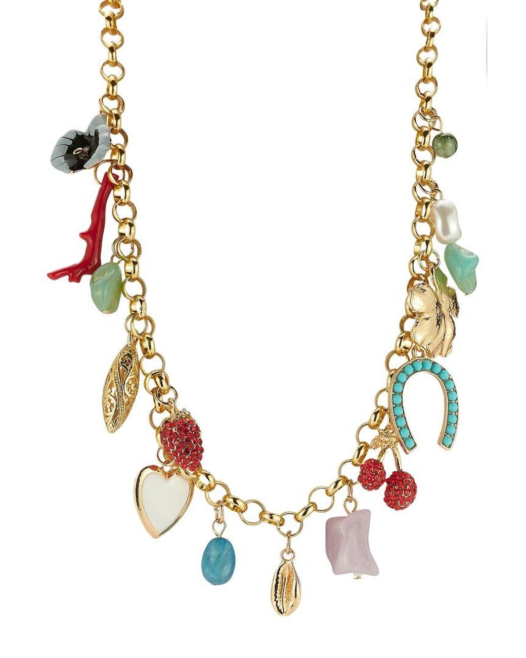 Sphera Milano Metallic Plated 14.5Mm Pearl Cz Necklace