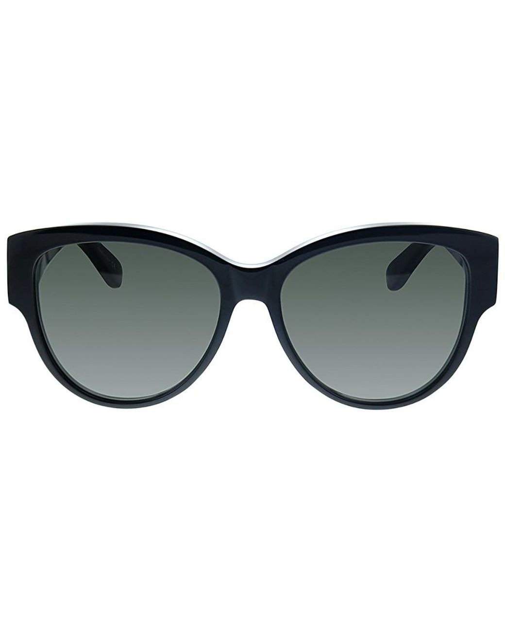 Saint Laurent 55mm Cat Eye Sunglasses in Black | Lyst