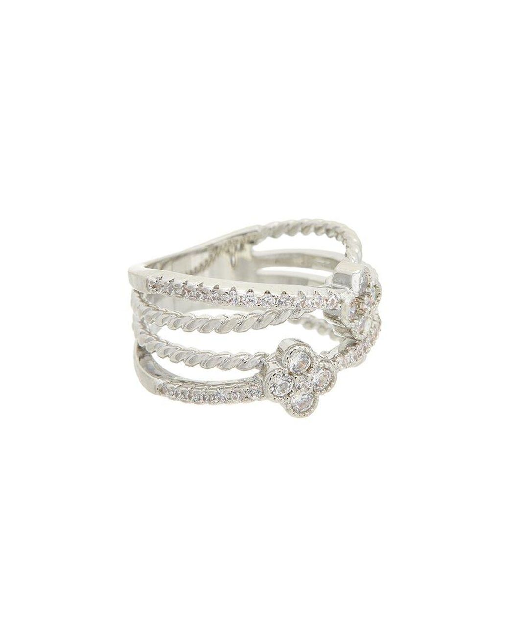 Juvell White Plated Cz Ring