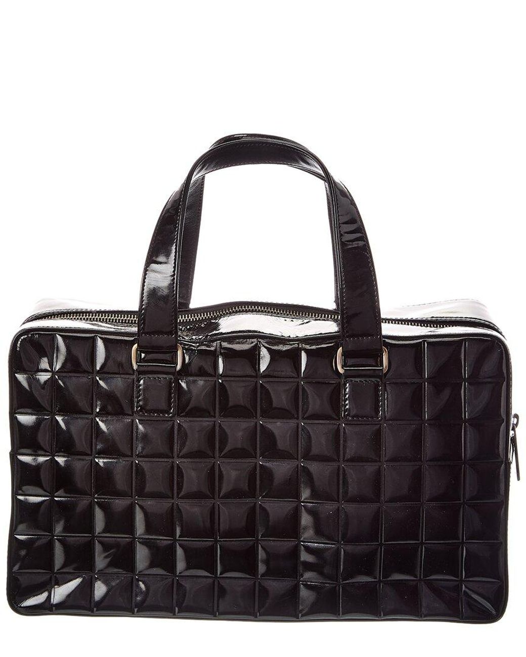 Chanel Black Quilted Patent Leather Chocolate Bar (authentic Pre-loved)