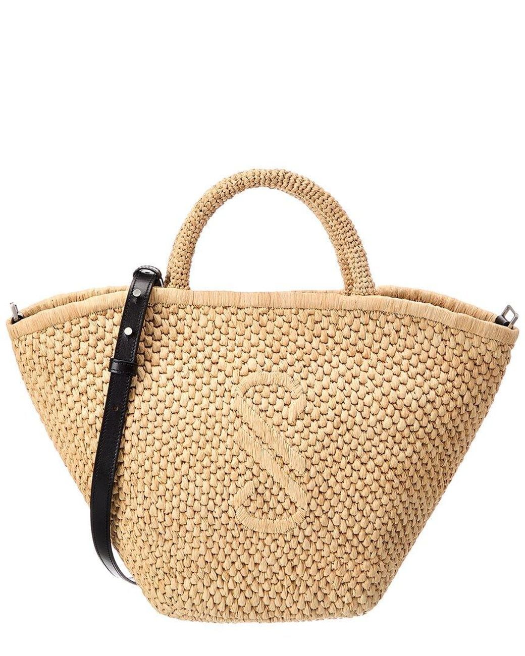 Proenza Schouler Natural Chelsea Large Raffia & Leather Tote