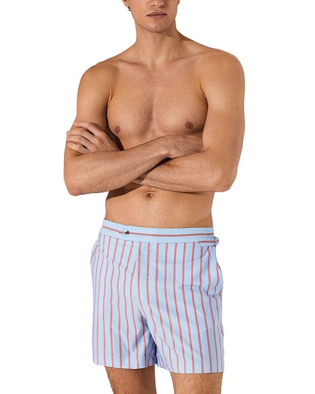 Reiss Blue Presley Side Adjuster Swim Trunk for men