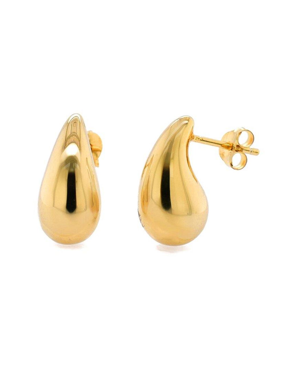 MaxColor Metallic 14k Resin-filled Earrings