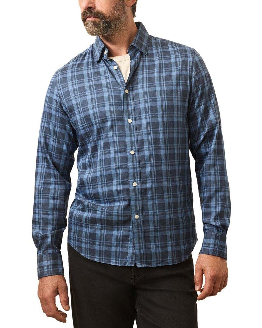 Faherty Brand Blue The Movement Shirt for men