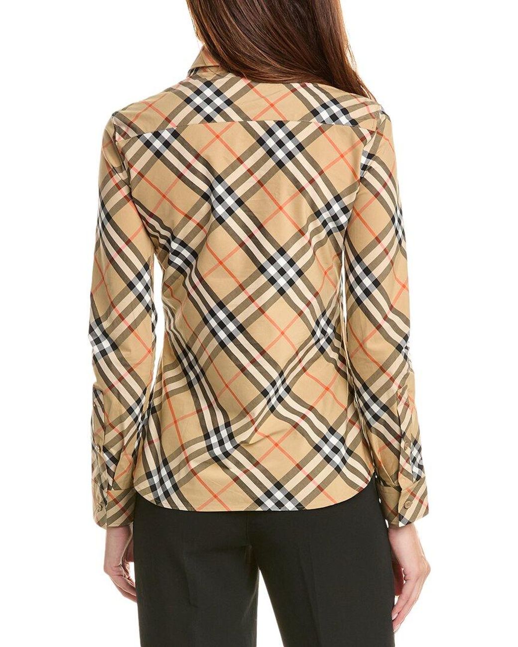 Burberry Brown Check Shirt