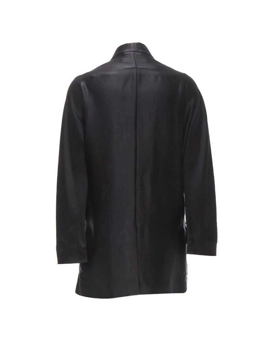 Givenchy Blue Riccardo Tisci Silk Cutout Collar Kimono Robe Blazer, Size Fr (Authentic Pre-Loved)