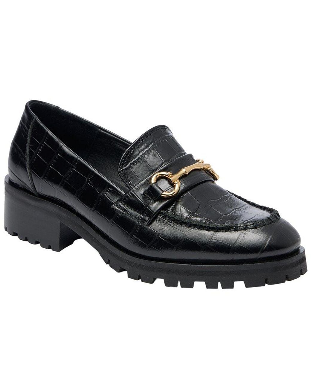 J.McLaughlin Black Monika Leather Loafer