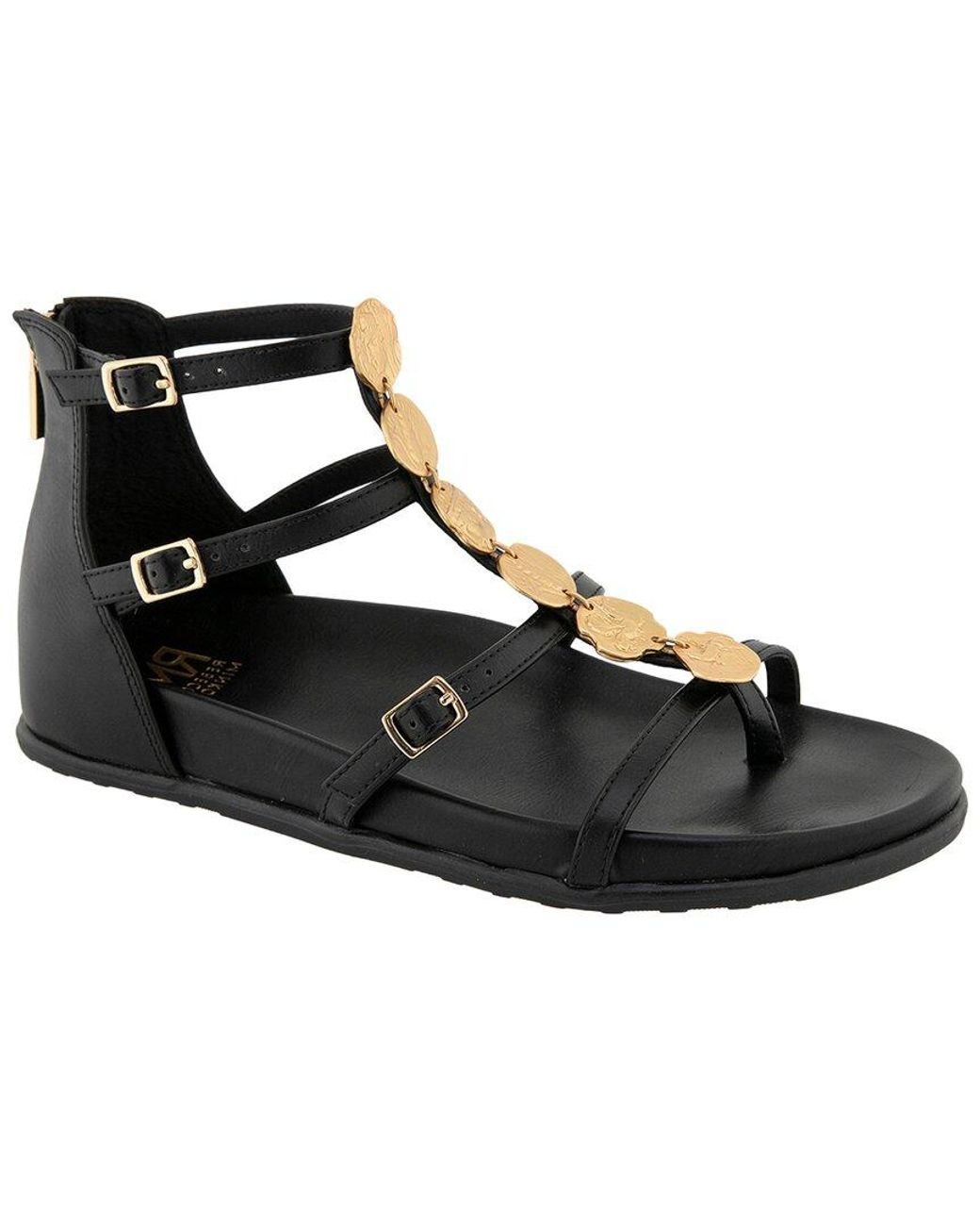 Rebecca Minkoff Black Hadley Gladiator Sandal