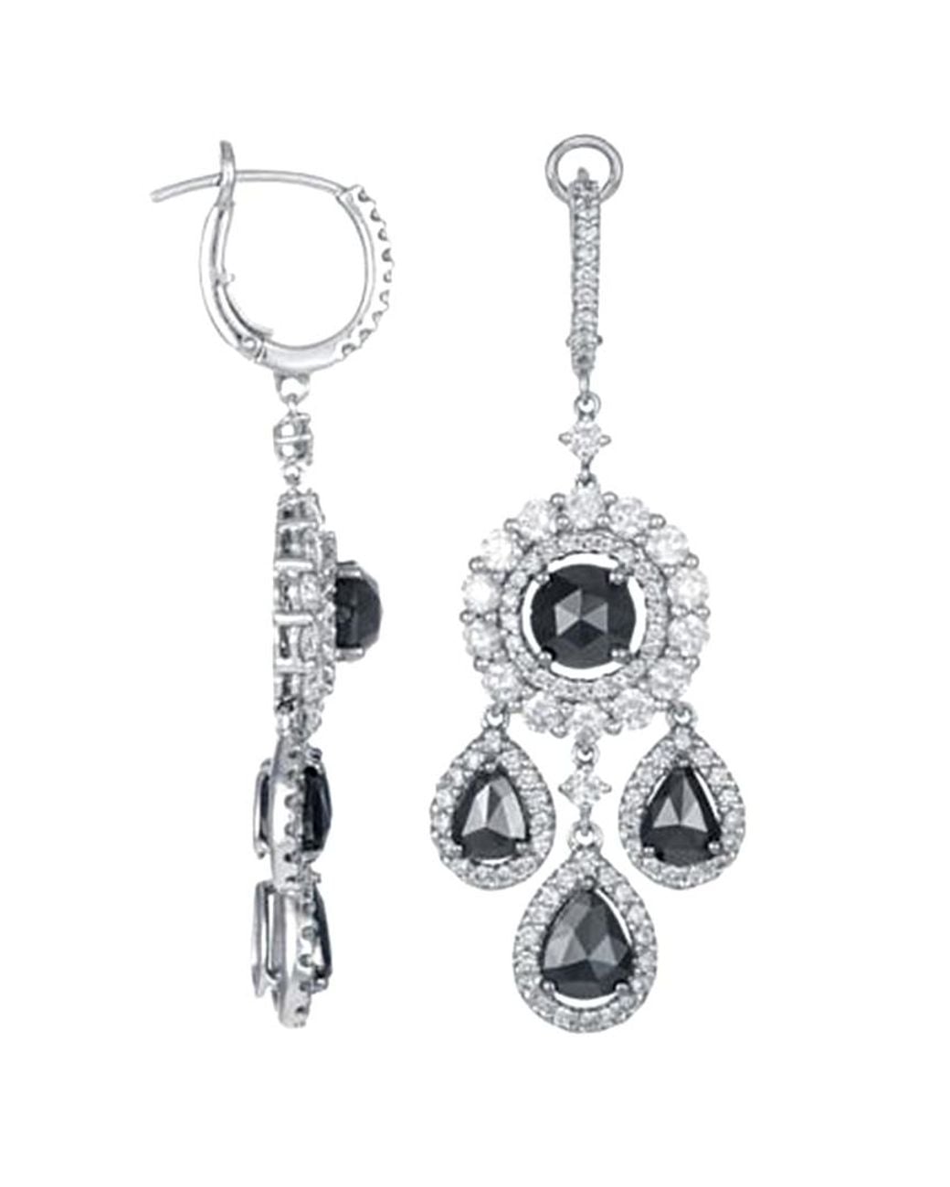 Diana M Multicolor Fine Jewelry 18k 7.20 Ct. Tw. Diamond Earrings
