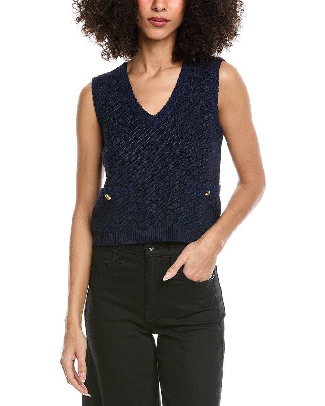 Rag & Bone Blue Claire Vest