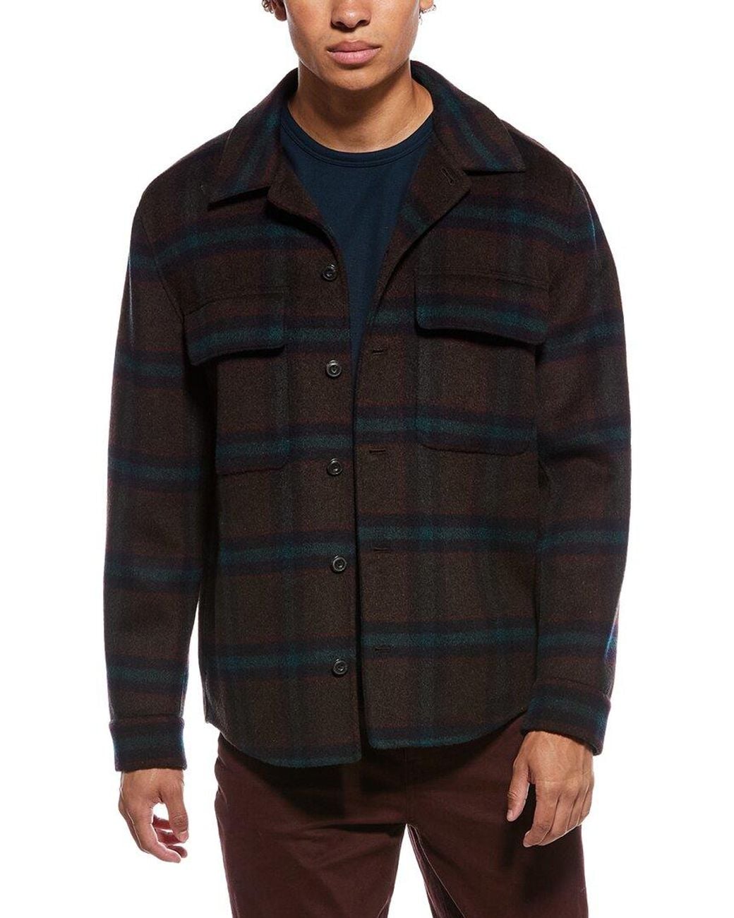 Vince Black Splitable Shirt Jacket for men