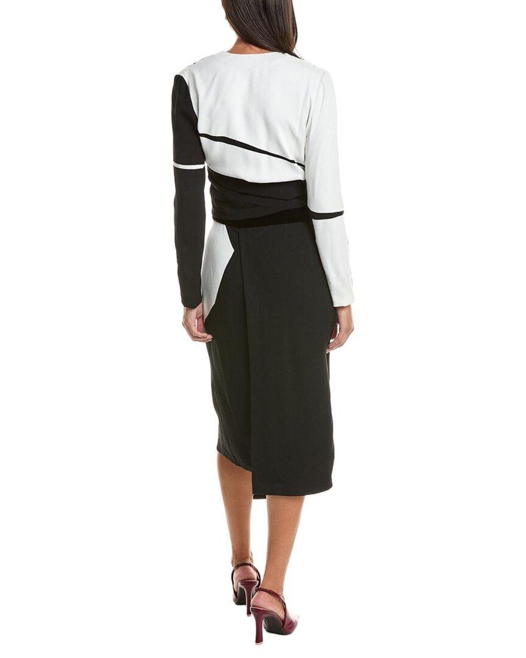 Tom Ford Black Color Block Day Dress
