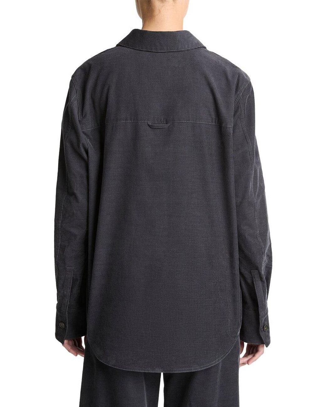 Vince Black Oversized Cord Shirt