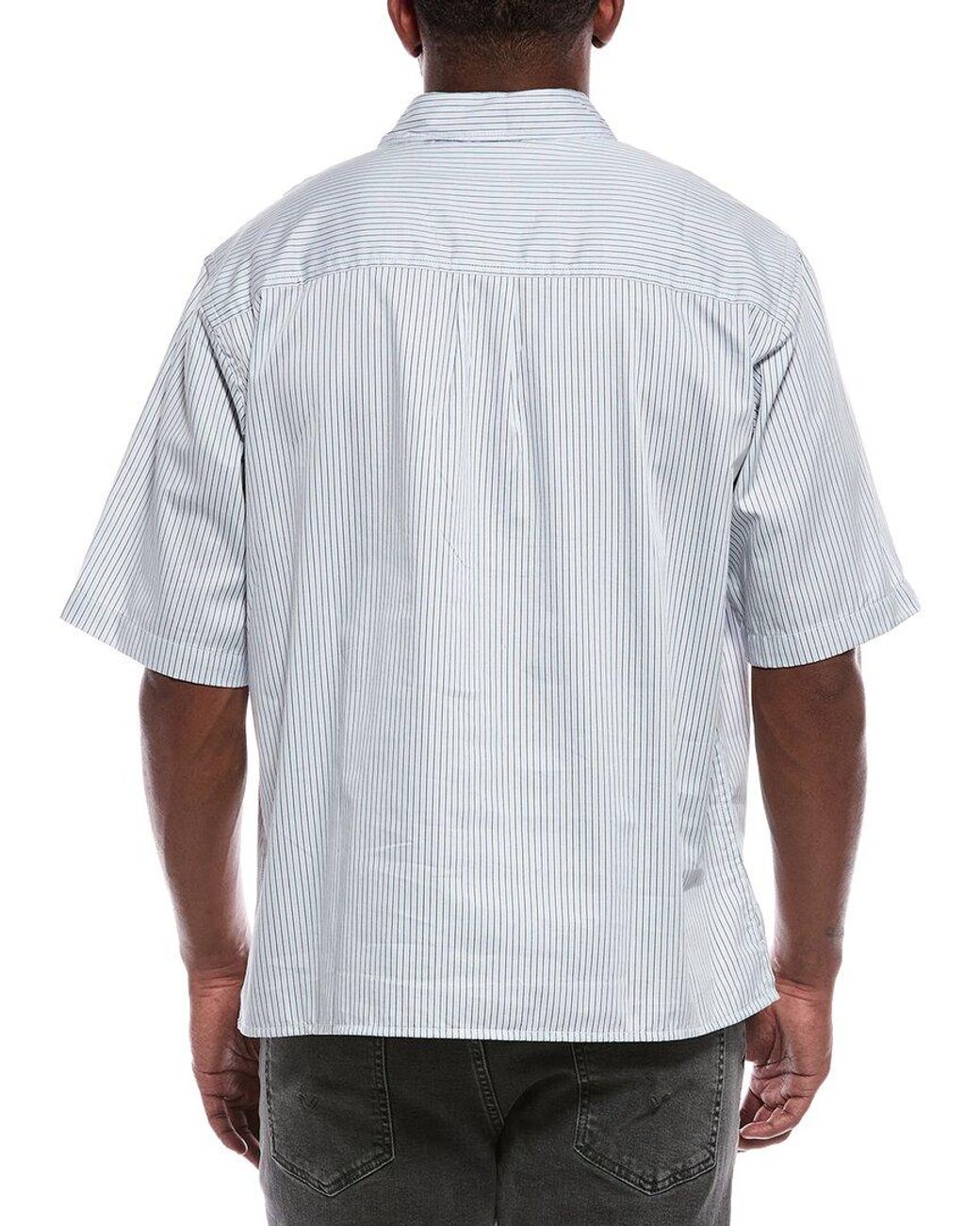 ATM White Striped Poplin Shirt for men