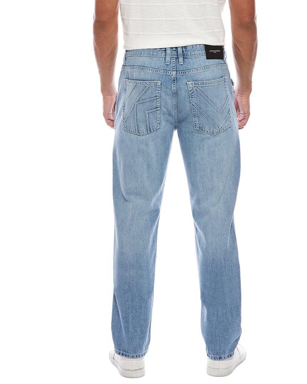 Karl Lagerfeld Blue Slim Straight Jean for men