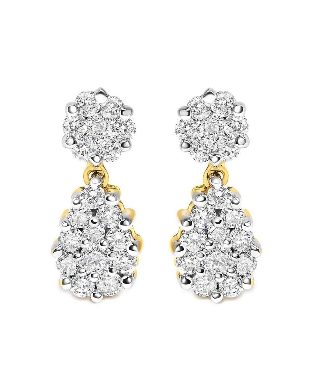 Haus of Brilliance White 14K 1.23 Ct. Tw. Diamond Dangle Earrings