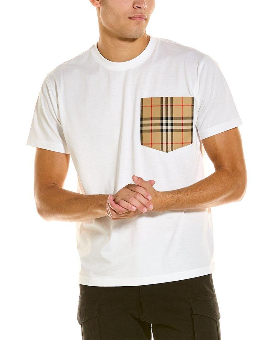 Burberry Pocket T-shirt in White for Men | Lyst
