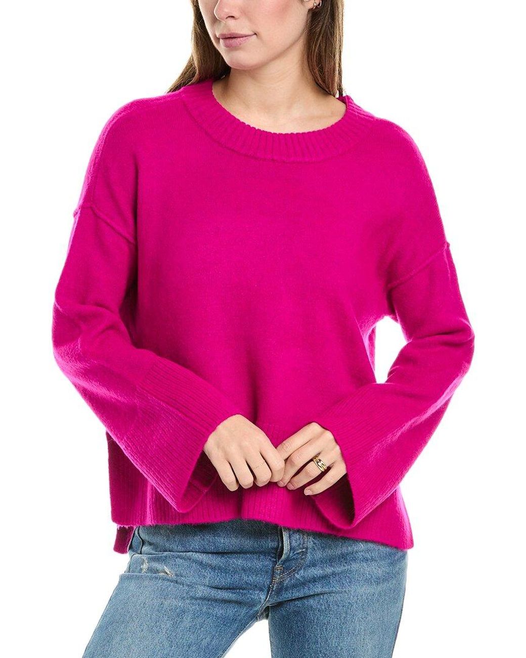 Vince Camuto Dropped Shoulder Sweater in Pink Lyst UK