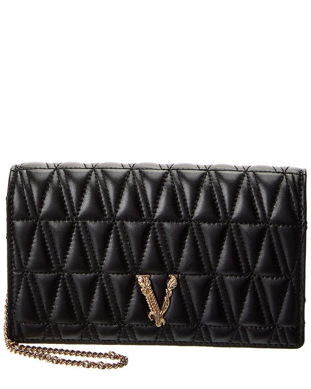 Versace Virtus Quilted Leather Shoulder Bag in Black Lyst