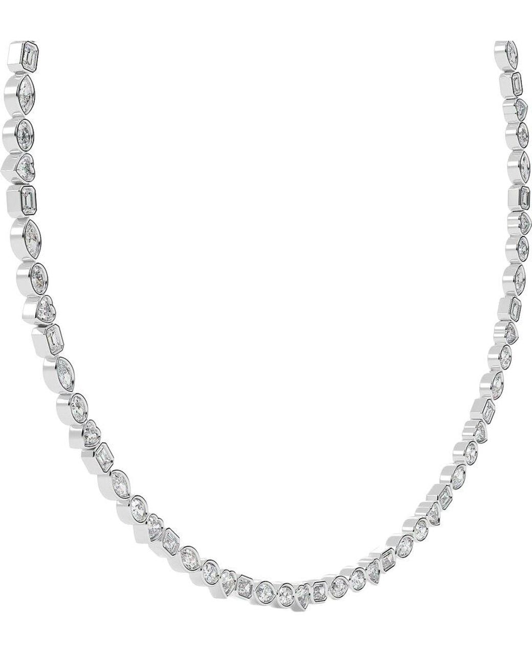 VOWE Natural 14K 7.00 Ct. Tw. Lab-Grown Diamond Necklace