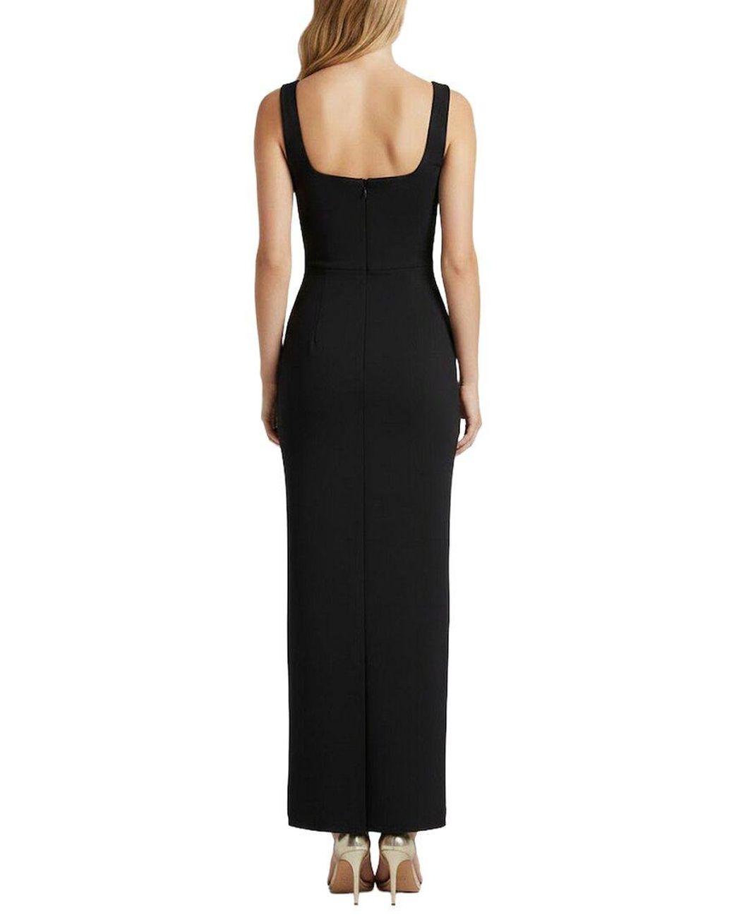 CAMILA BLANCO Black Printed Maxi Dress
