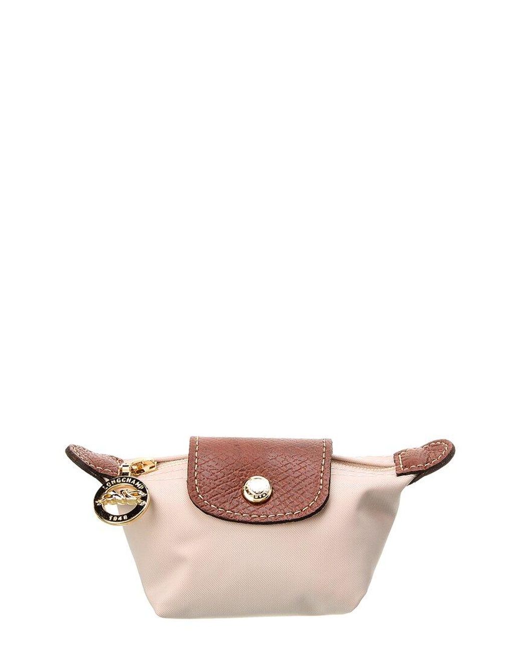 Longchamp Le Pliage Nylon Coin Purse in Pink | Lyst
