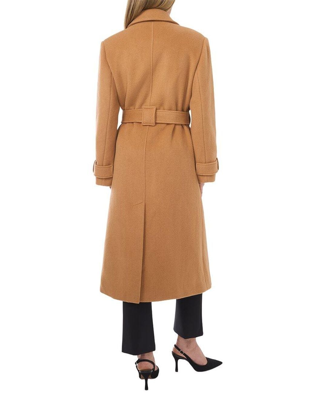 Ted Baker Multicolor Wool-Blend Wrap Coat