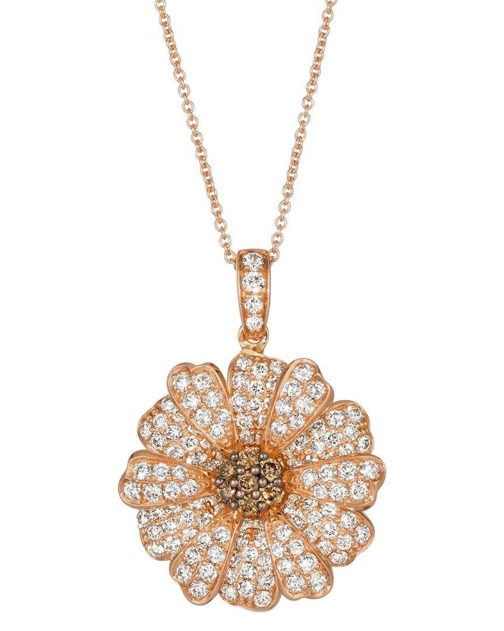Le Vian Metallic Le Vian Euphoria Chocolate 14K 0.60 Ct. Tw. Diamond Pendant Necklace