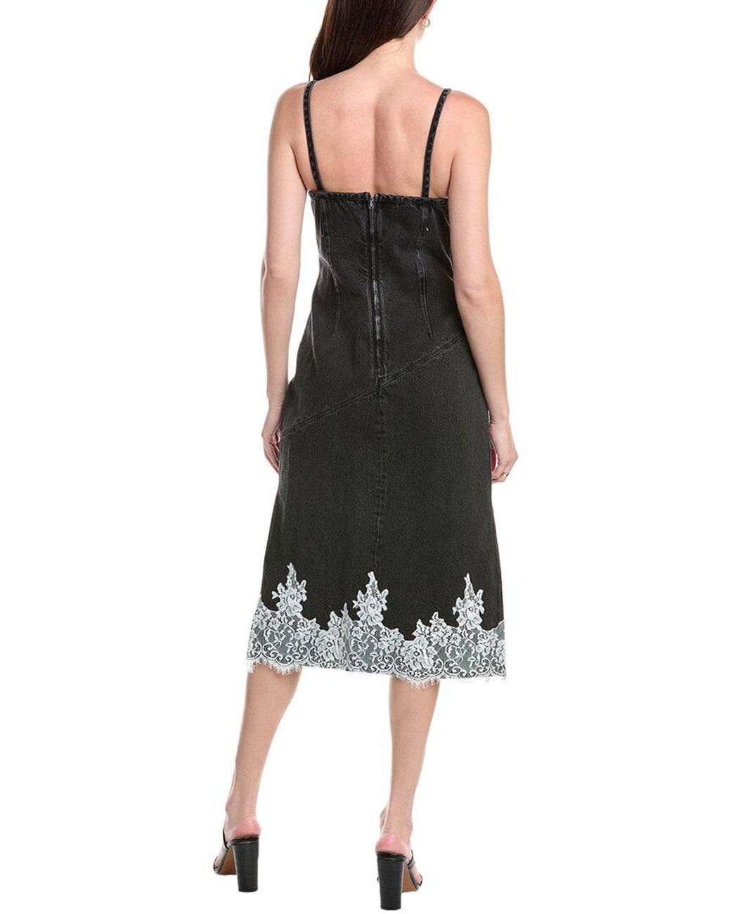 3.1 Phillip Lim Black Denim Slip Dress