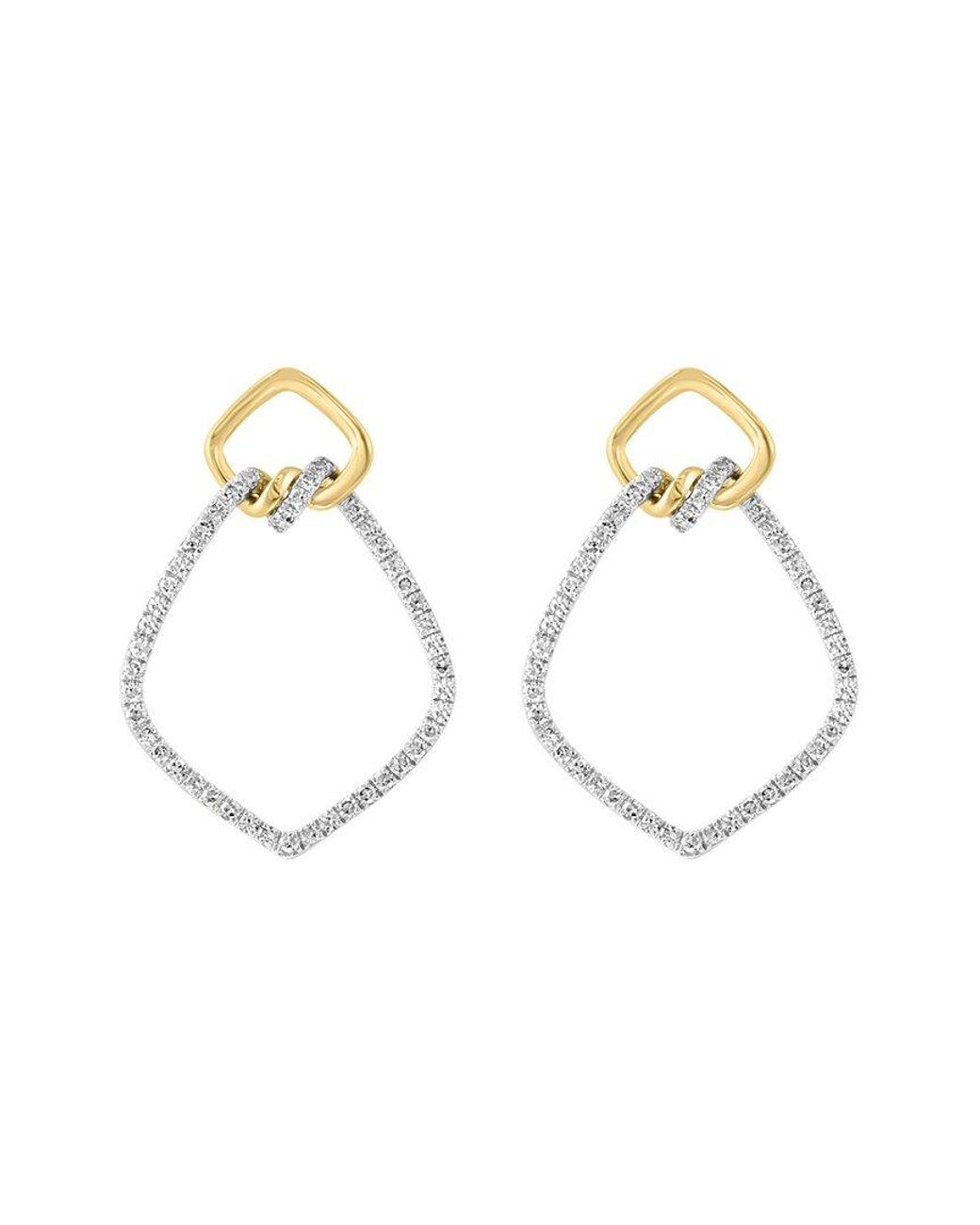 Effy Fine Jewelry White 14k 0.50 Ct. Tw. Diamond Earrings