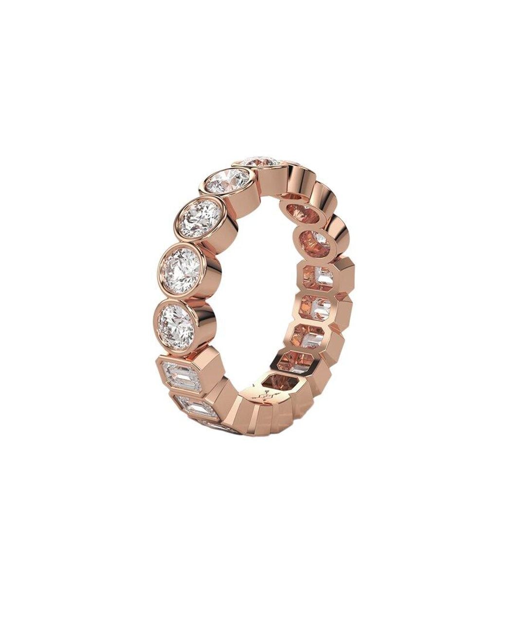 Lab Grown Diamonds White 14K Rose 2.50 Ct. Tw. Lab-Grown Diamond Ring
