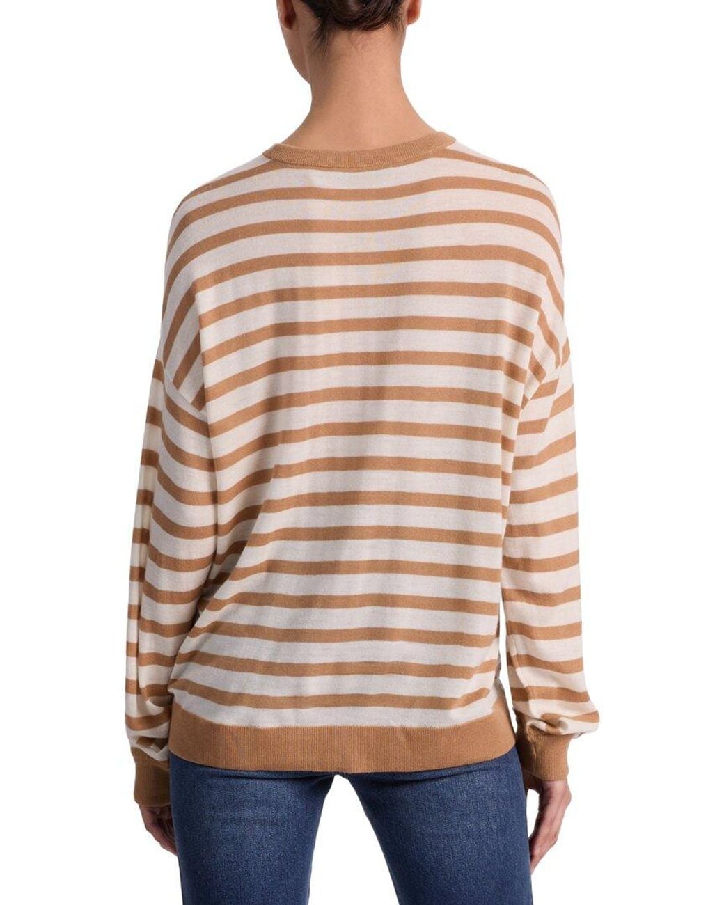 Alice + Olivia Blue Mitchell Wool Relaxed Pullover