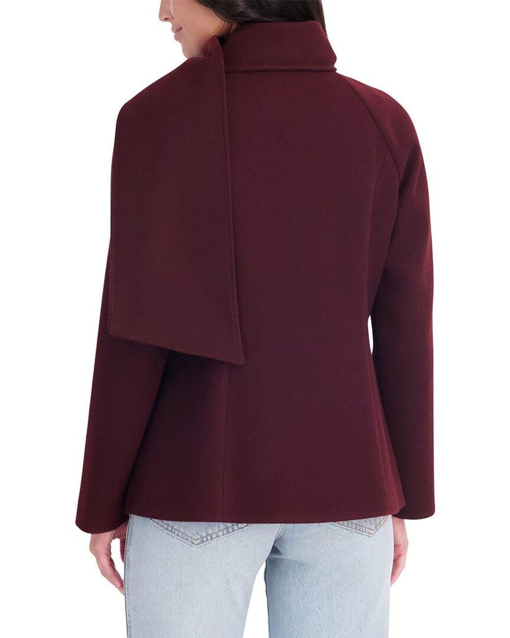 Kensie Red Faux Wool Jacket